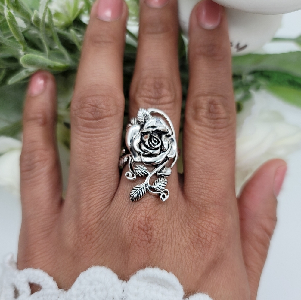 🥰 GRANDIROSA STERLING SILVER RING - Picture 6 of 10